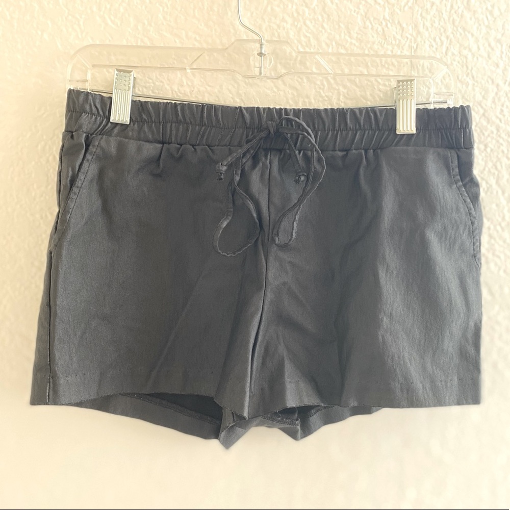 Black Leather Stretchy Shorts Size Medium